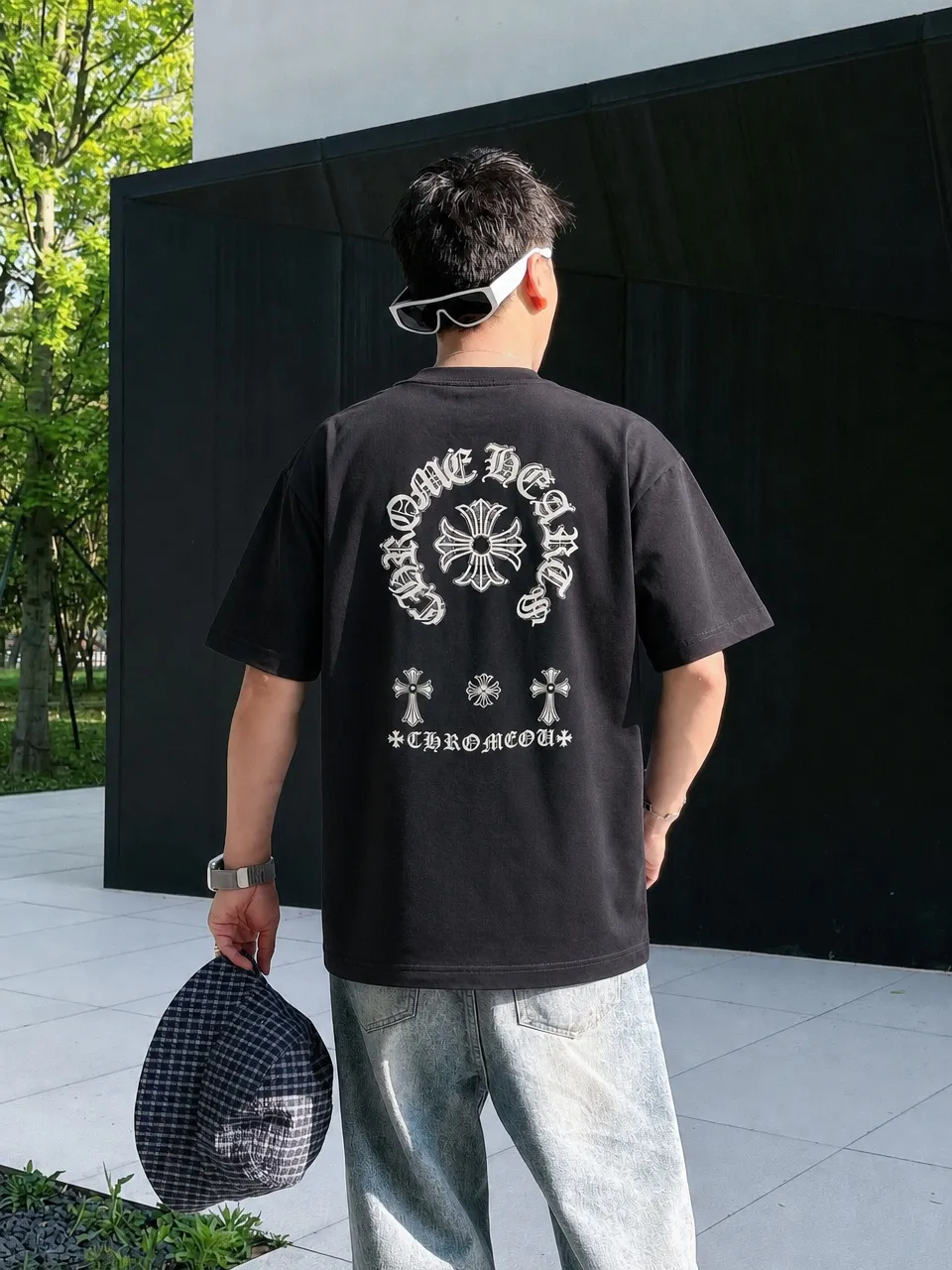 ch～ 《 》 ， T ， Same Style ， : Black White Coffee Brown Size：S（90-130 ） M（125-150 ） L（135-165 ） XL（160-190 ） XXL（185 ）